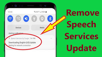 Remove Speech services by Google downloading English (US) update waiting for network connection!!