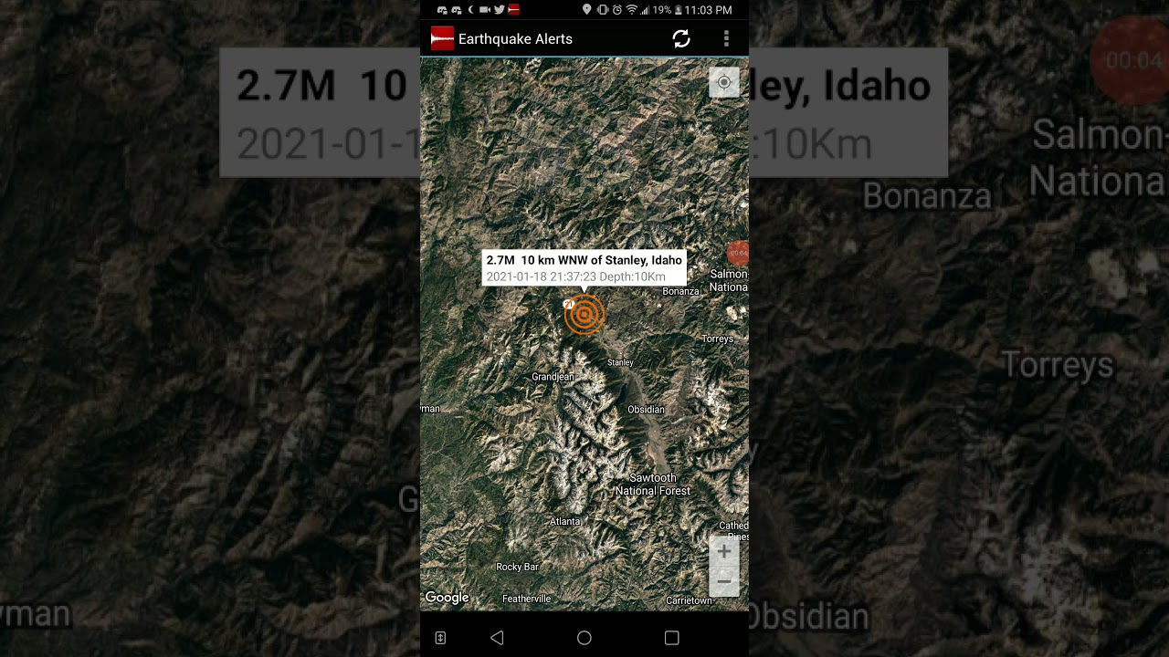 2.7 Earthquake Stanley, Idaho 11821 YouTube