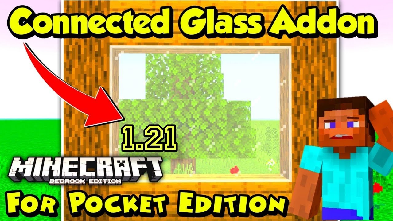 Connected glass mod for minecraft pocket edition 1 21 mcpe connected