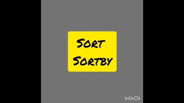 Sort & Sortby function in Excel