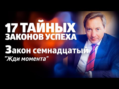 17 ТАЙНЫХ ЗАКОНОВ УСПЕХА Закон семнадцатый: "Жди момента" / Роман Василенко