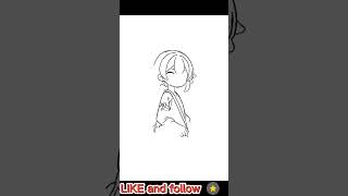 cute kawai anime girl casual coloring pages for adult and teenager speedpaint