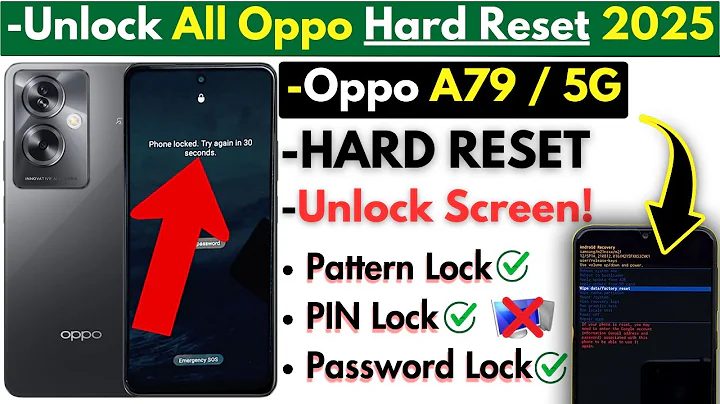 Unlock Oppo A79 5G Hard Reset Screen Unlock -Oppo A79 Pattern Lock, PIN Password Without PC 2025!