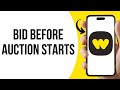 How To Pre Bid On a Whatnot Before The Auction Start ?