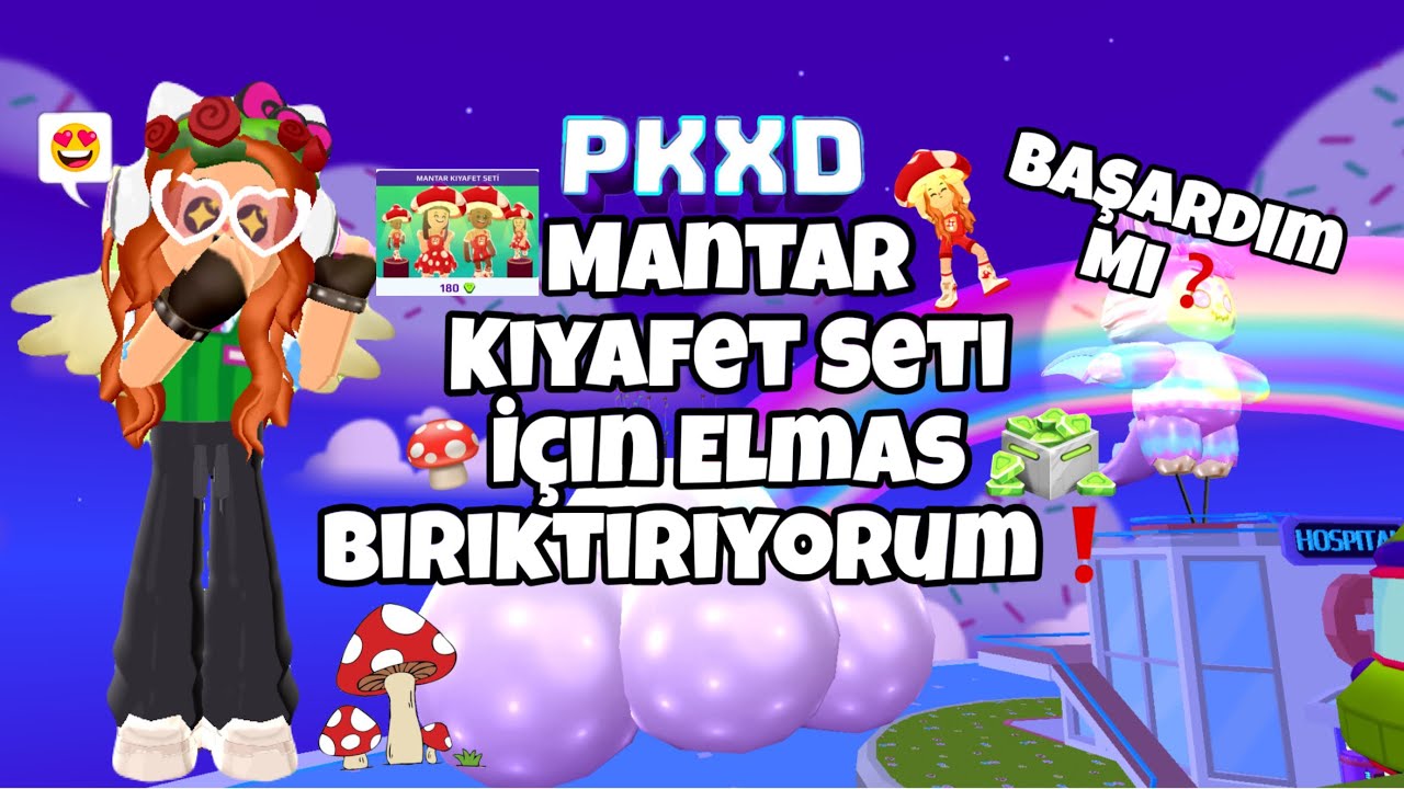 MANTAR KIYAFET SETİ İÇİN ELMAS BİRİKTİRİYORUM!🍄|| PK XD