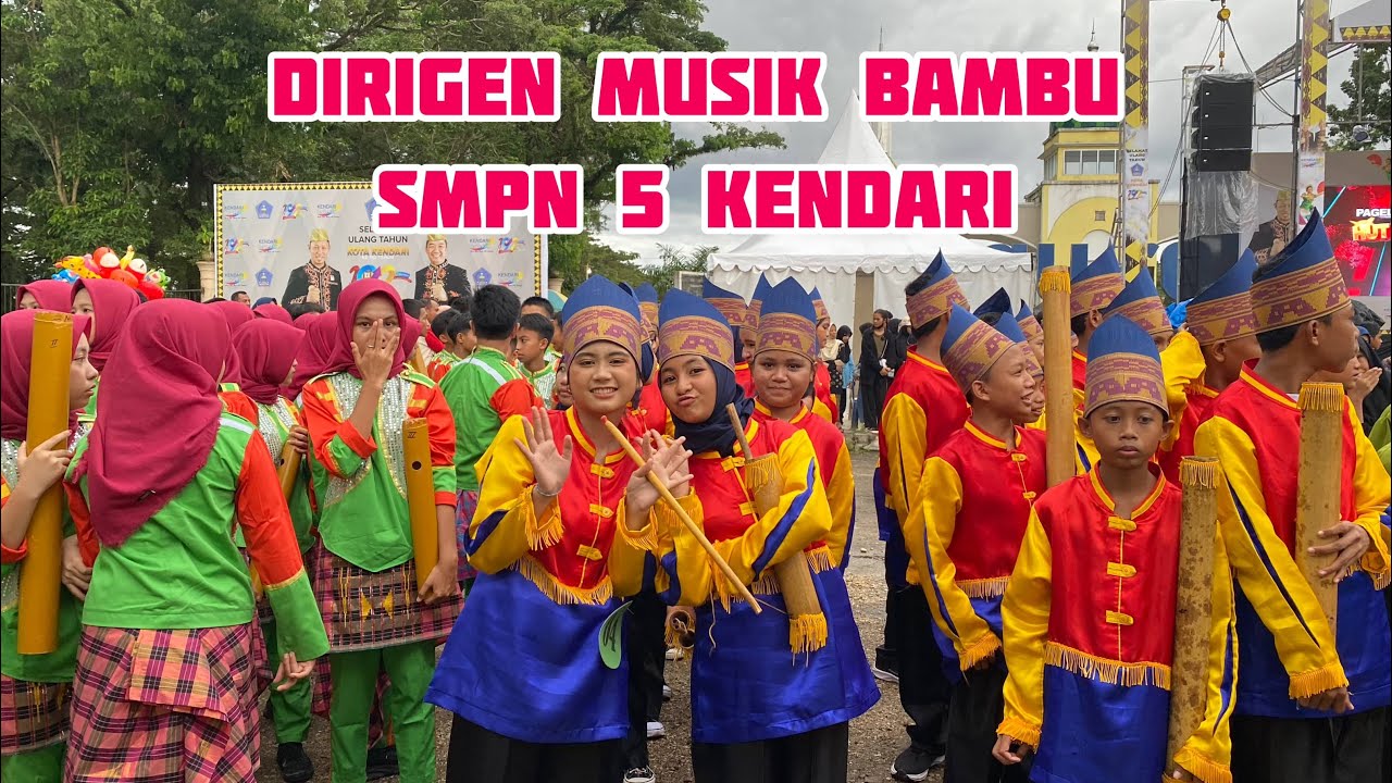 Dirigen Musik Bambu || SMP Negeri 5 Kendari