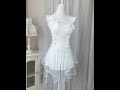 White Summer Breeze Lolita One-piece Swimsuit #lolitafashion #swimsuit  #kawaii