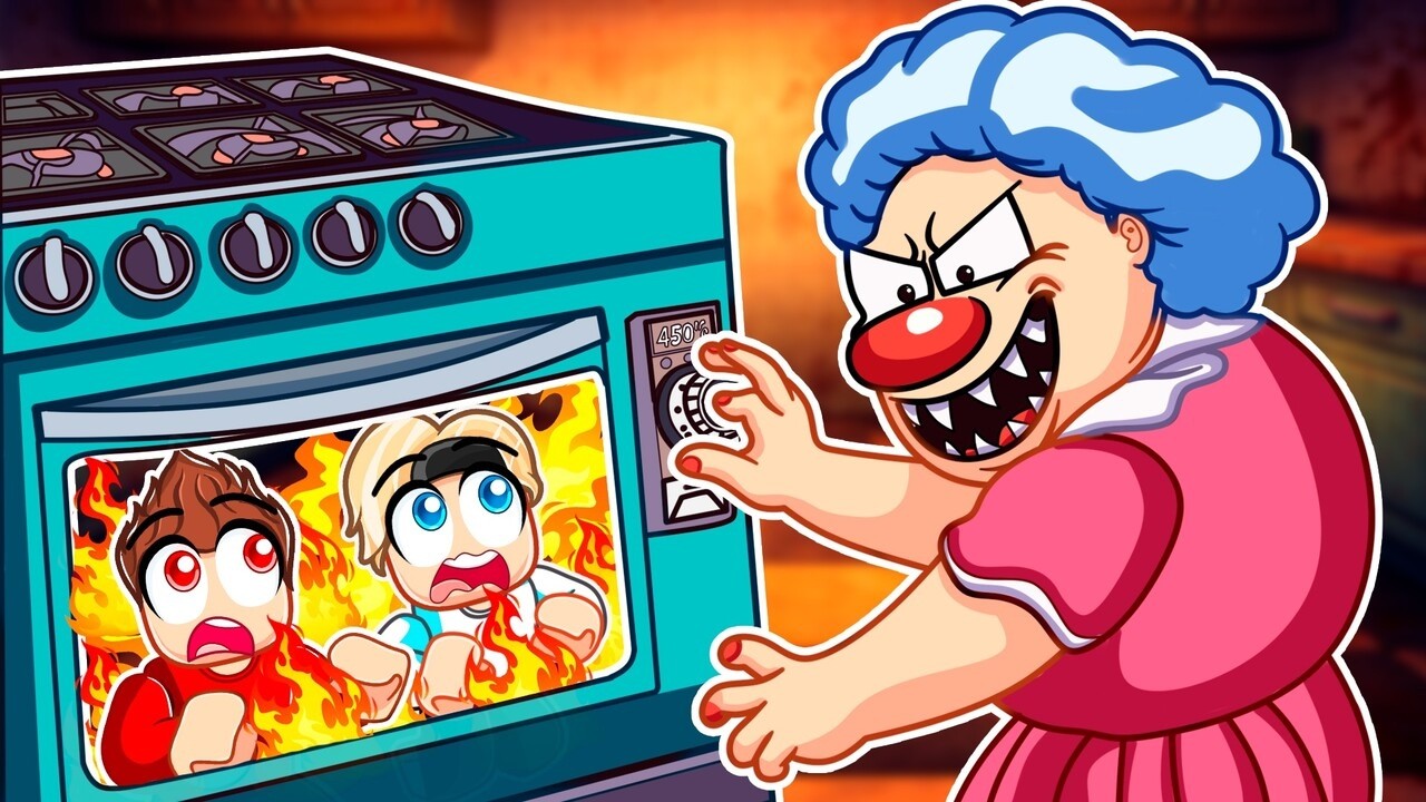 Wer RETTET SICH SCHNELLER vor der BÖSEN OMA?! (Roblox)