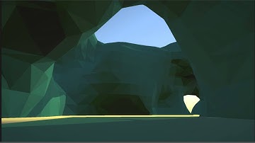 Marching cubes voxel terrain with flat shading