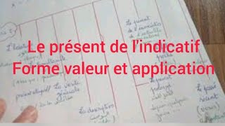 Le présent de l'indicatif forme valeur et application