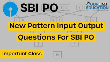 SBI PO 2018| New pattern input output questions for SBI PO|| Important Class