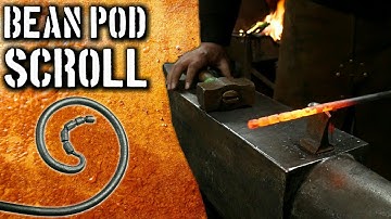 Forging a Bean Pod Scroll Variation [Hand Forging Scrolls]