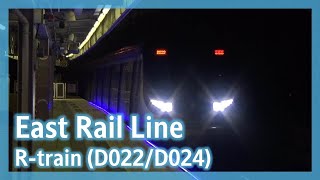 【三分鐘瞓著】東鐵綫 R-train (D022/D024) 不載客駛入大埔墟站