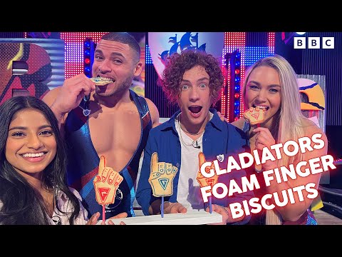How to make a tasty Gladiator's 'foam finger' biscuit! - How to make a tasty Gladiator's 'foam finger' biscuit!