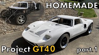 TIMELAPSE - Homemade Car Project in 9 minutes - GT40 [part 1]