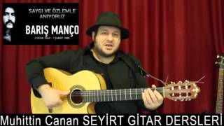 Dağlar Dağlar - Barış Manço - Gitar Dersi ( pratik gitar kursu )