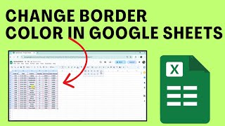 How To Change Border Color In Google Sheets