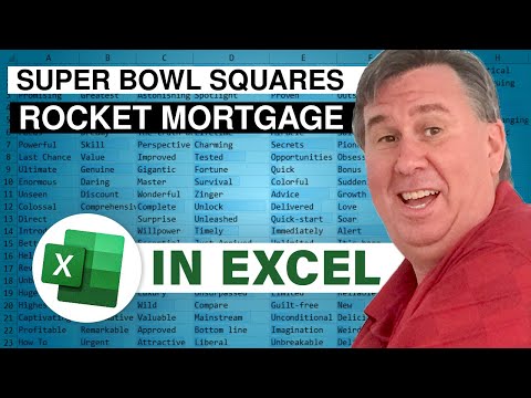 Super Bowl Squares Percentages with Rocket Mortgage Change - 2385