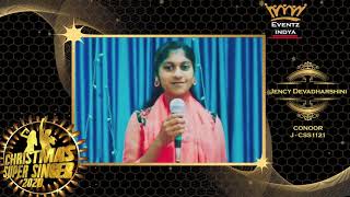 Christmas Super Singer Jency Devadharsini Conoor J-Css1121 .