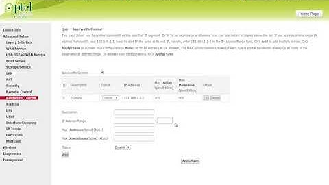 How To Limit Speed of WiFi and lan Users on PTCL