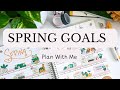 SPRING GOALS // Decorative Planning for Spring #planwithme #ecsquad