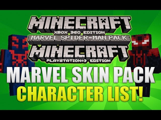 Minecraft Spider-Man Full Character List