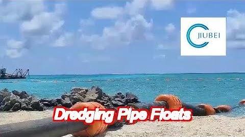 customized yellow pe and pu dredging pipe floats impact resistant