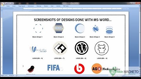 How to Design ANY Logo Using Microsoft Word  | Get free Coursera Trial (Link in description)