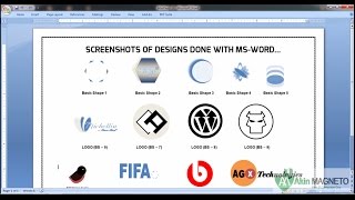 how to design a logo using microsoft word