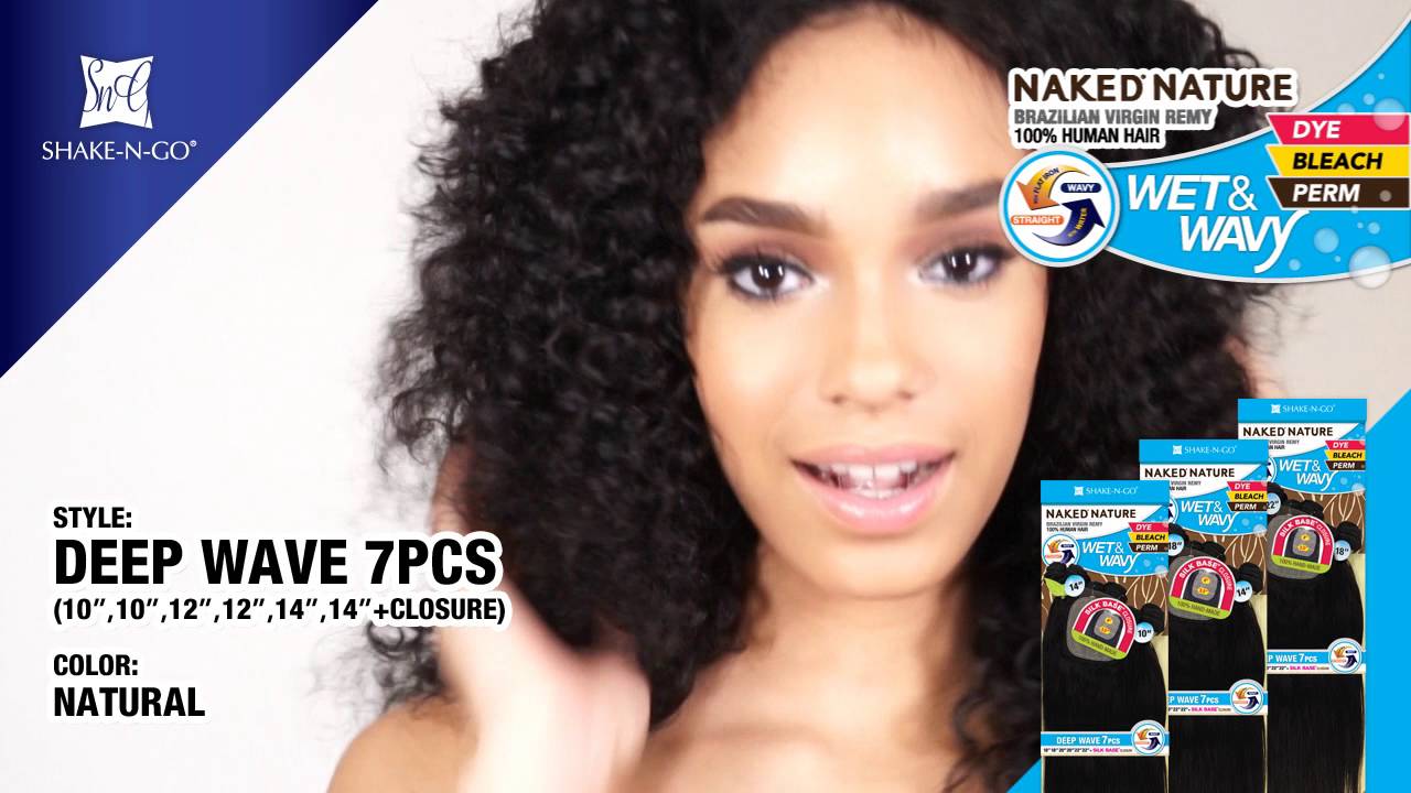 Shake N Go Naked Nature 100 Brazilian Virgin Remy Weave Wet
