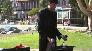 Magic Matt Young doing street magic at Seaport Village