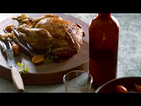 Matt Moran - How to cook Roast Chicken with Carrots & Celeriac Puree