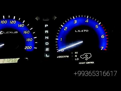 Lexus LX 470 Тюнинг приборной панели. Tuning of dashboard