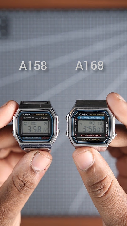 Casio A158 vs Casio 168 // comparison #casio