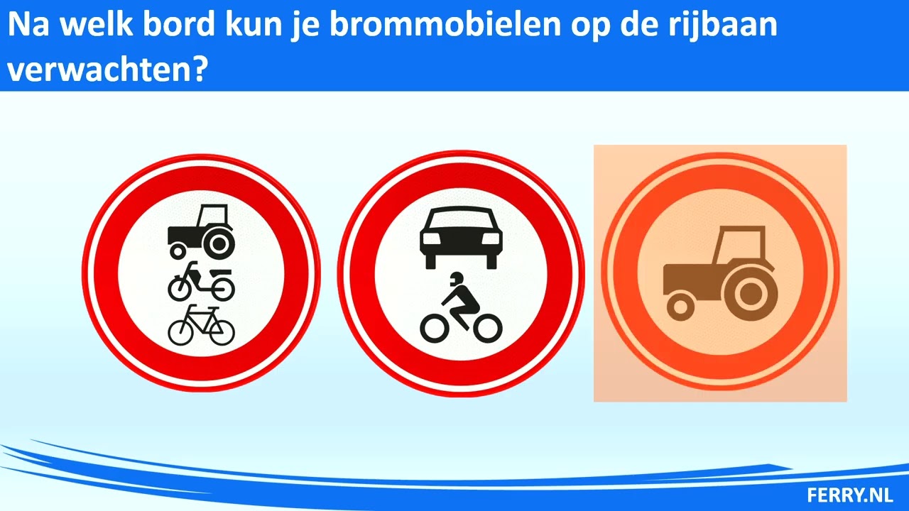Verkeersborden - Geslotenverklaring - Videocursus - Autotheorie - Scootertheorie - Motortheorie