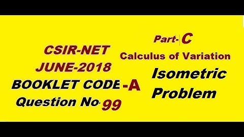 COV|CSIR NET Maths June 2018|Booklet A Ques 99