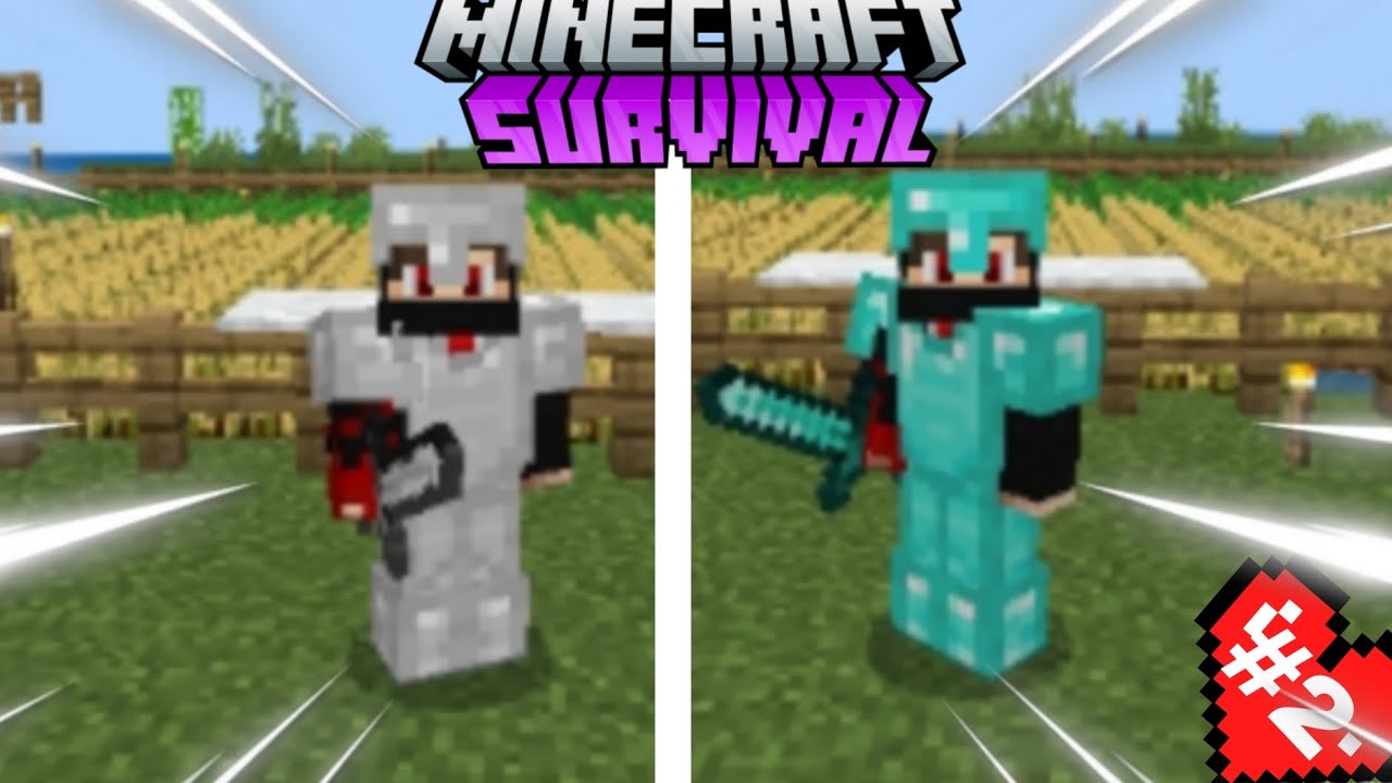 Minecraft Survival series diamond armour😍😍 - YouTube