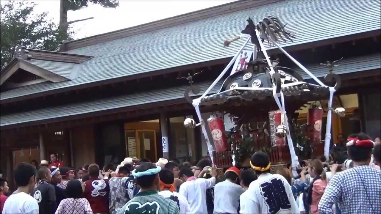 平成２５年　藤沢市打戻　郷社 宇都母知神社例大祭　渡御・宮入