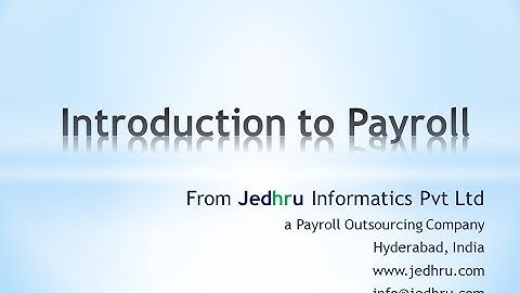 Introduction to Payroll