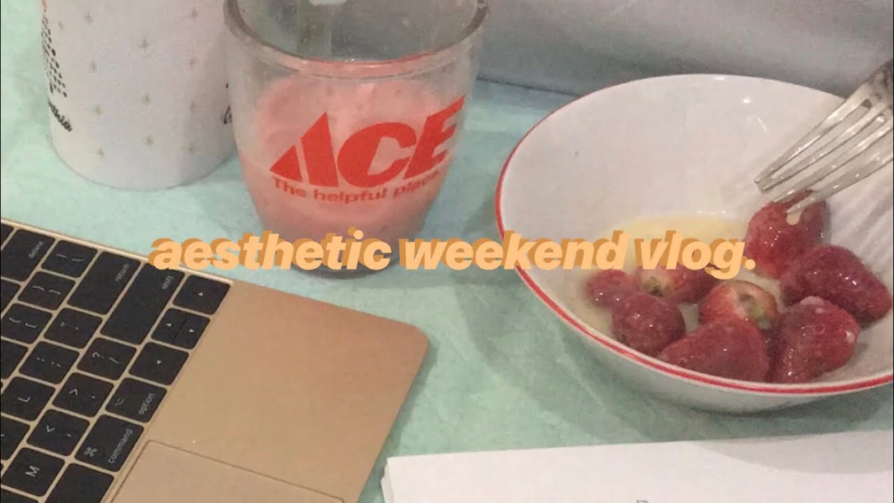 🥀✨aesthetic weekend vlog: shopping + studying (indonesia)