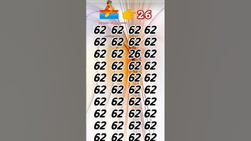 Find 👉 26 odd number 🧩 iq test #quiz #facts #iqtest #gk #quizness #quizup #iq