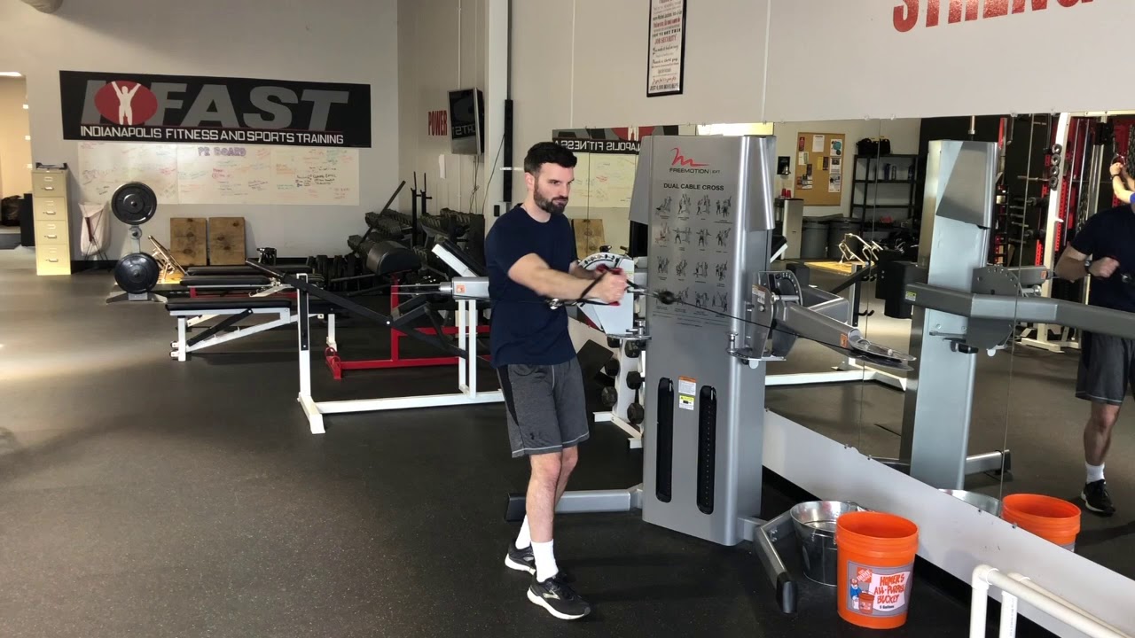 Ipsilateral Staggered Stance Cable Reach & Row - YouTube