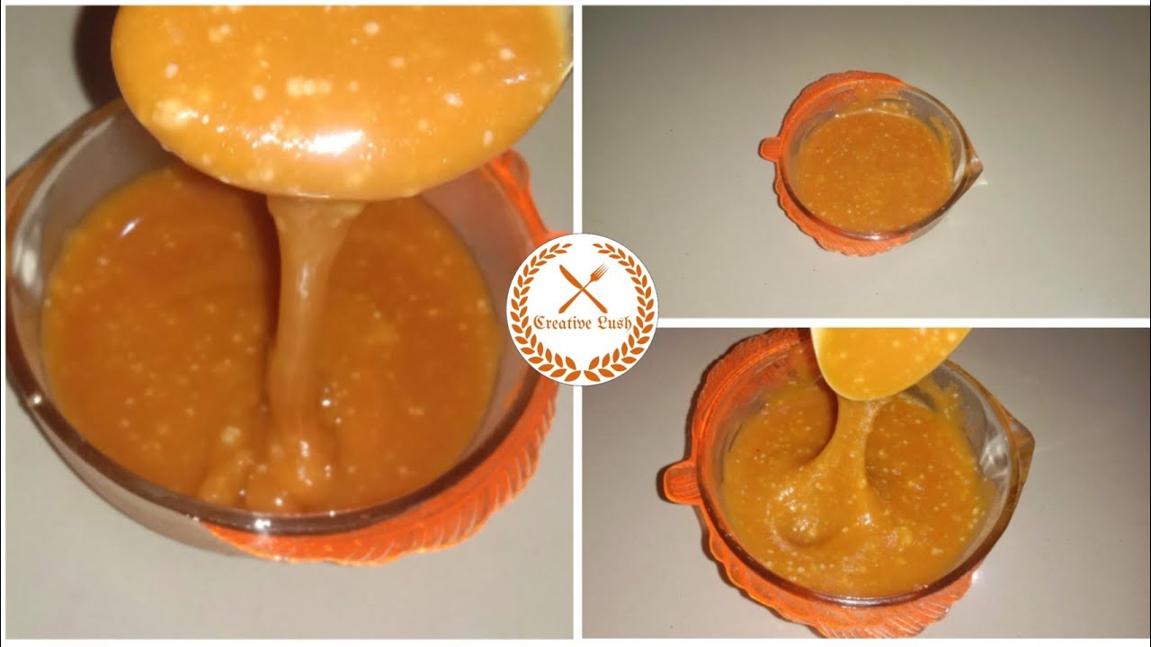 Homemade Butterscotch Sauce Recipe|Caramel Sauce Recipe|3 Ingredients Recipe~Creative Lush