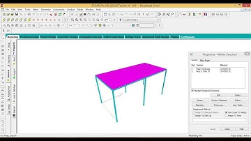 HOW TO ADD PLATES  IN STAAD Pro #civilguruji #staadprov8i #structuralengineering