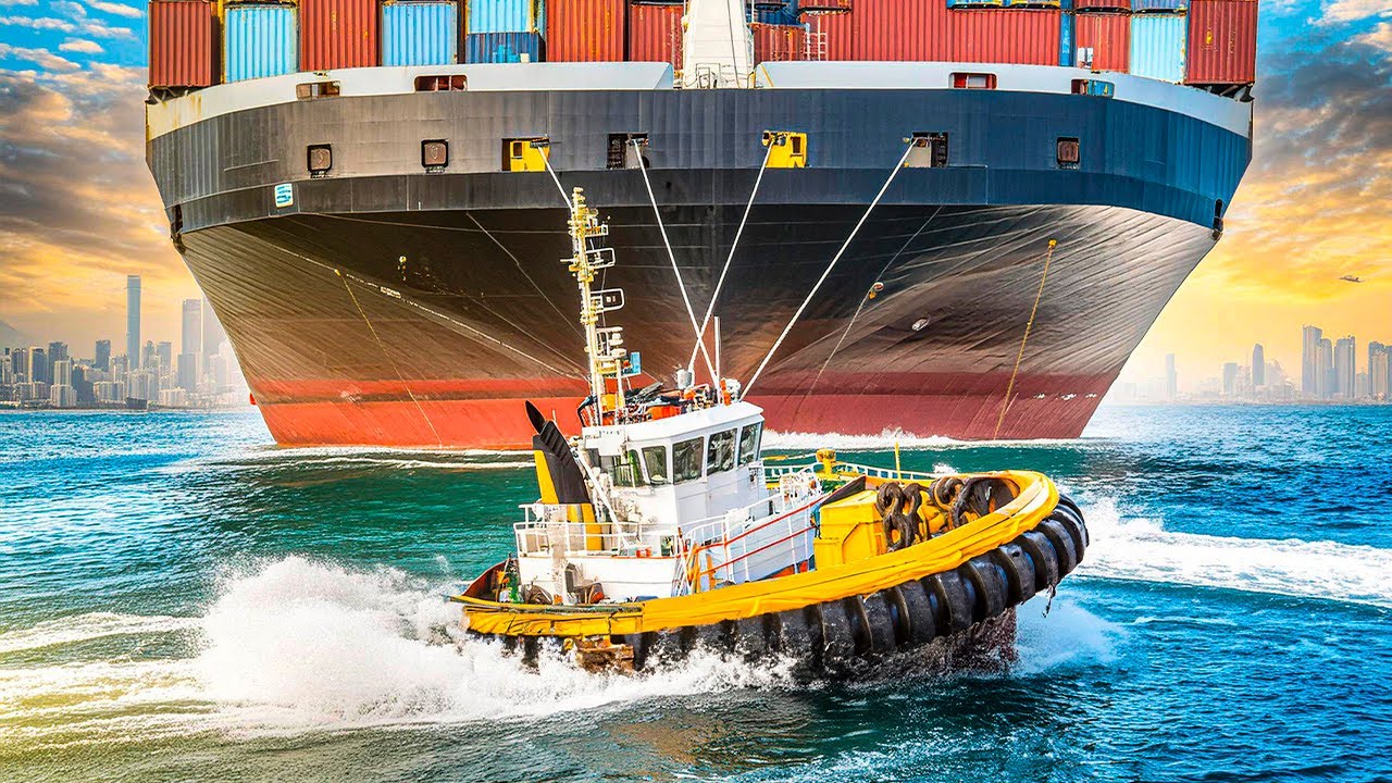 REBOCADORES - A QUANTIDADE INSANA DE ENERGIA QUE USAM PARA MOVER NAVIOS GIGANTES