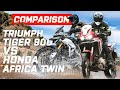 Head to head: Honda CRF1100L Africa Twin Vs Triumph Tiger 900 Rally Pro | Visordown.com