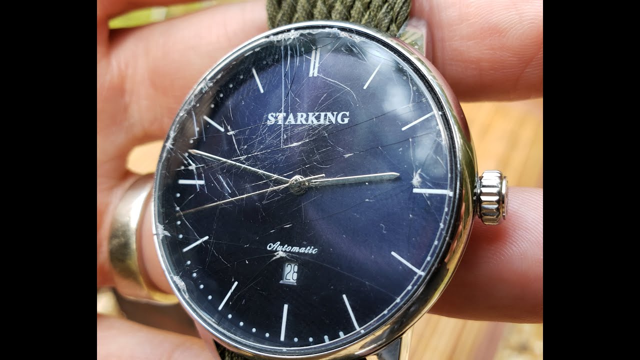 Watch collecting tip: solution for scratched/damaged mineral glass or hardlex  crystal - YouTube