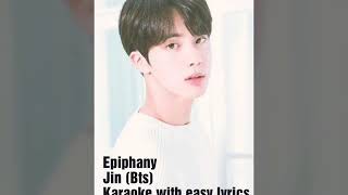 Epiphany Karaoke/instrumental By Jin (BTS) |( Easy Lyrics) (Con letra fácil)