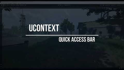 Quick Access Bar | uContext | Unity Asset