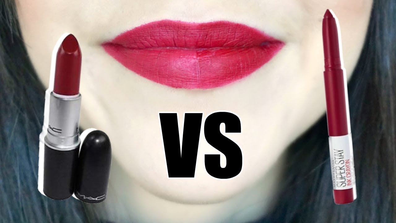 Best Fall Lipstick Mac Lipstick Vs Maybelline Superstay Ink Crayon Youtube